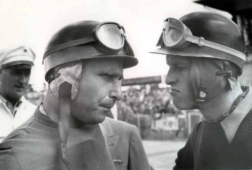 Juan Manuel Fangio a Peter Collins, 1956