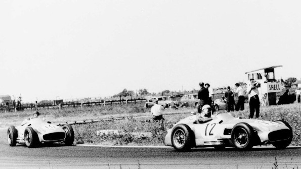 Moss a Fango, GP Great Britain 1955