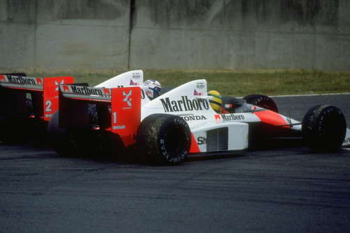 Alain Prost a Ayrton Senna, Japonsko 1989