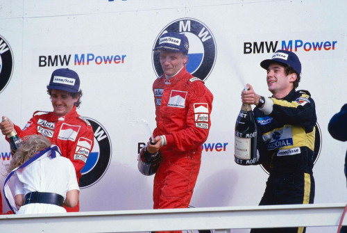 Alain Prost, Niki Lauda a Ayrton Senna