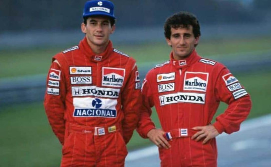 Ayrton Senna a Alain Prost