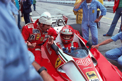 Clay Regazzoni a Niki Lauda, Nürburgring 1976