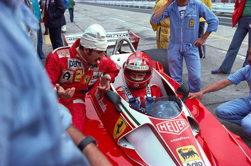 Clay_Regazzoni_a_Niki_Lauda_1976