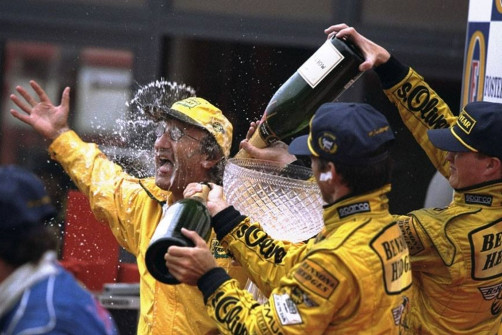 Damon Hill, Eddie Jordan, Ralf Schumacher, Belgie 1998