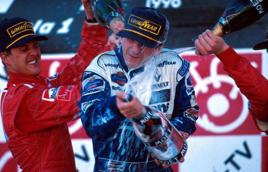 Damon Hill a Michael Schumacher, 1996