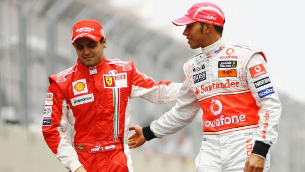 Felippe Massa a Lewis Hamilton, 2008