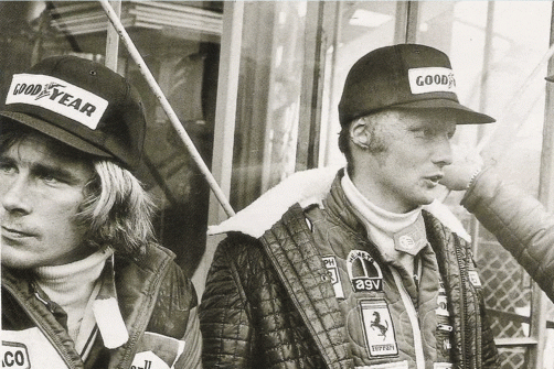 James Hunt a Niki Lauda, Japonsko 1976