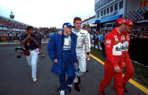 Jacques Villeneuve a David Coulthard