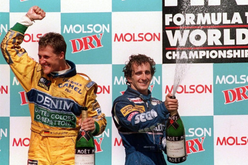 Michael Schumacher a Alain Prost, Kanada 1993
