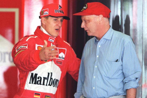Michael Schumacher a Niki Lauda