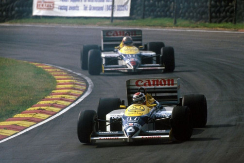 Nelson Piquet a Nigel Mansell, Canon William -Honda