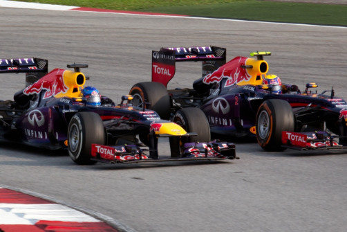 Sebastian Vettel a Mark Webber, 2013