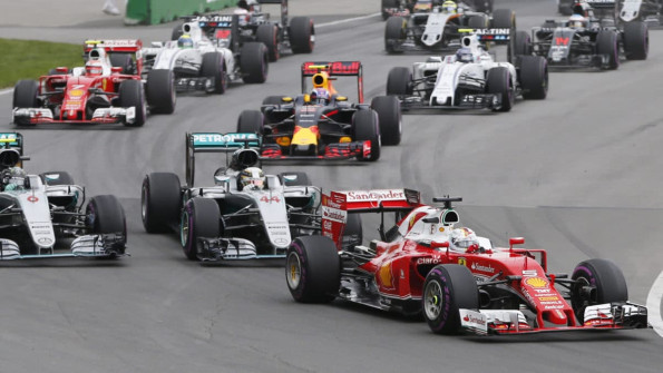 Vettel, Hamilton a Rosberg