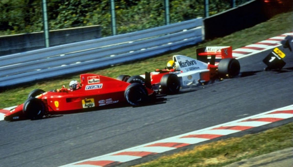 Alain Prost a Ayrton Senna, Suzuka 1990