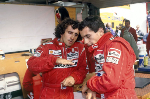 Alain Prost a Ayrton Senna