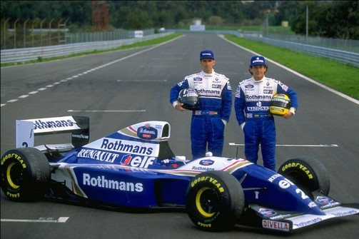 Damon Hill a Ayrton Senna, 1994