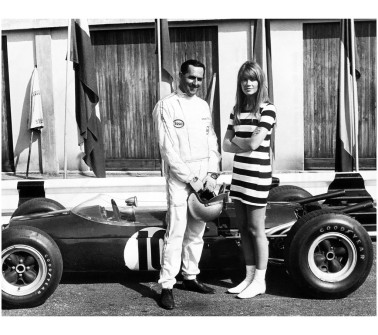 Jack Brabham a Francoise Hardy, 1966