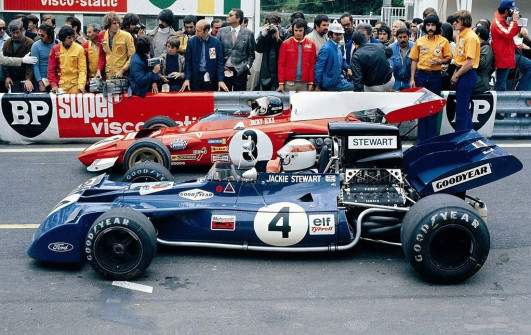 Jackie Stewart, Tyrrel a Jacky Ickx, Ferrari