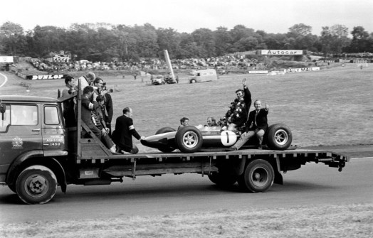 Colin Chapman a Jim Clark, GP Great Britain 1964