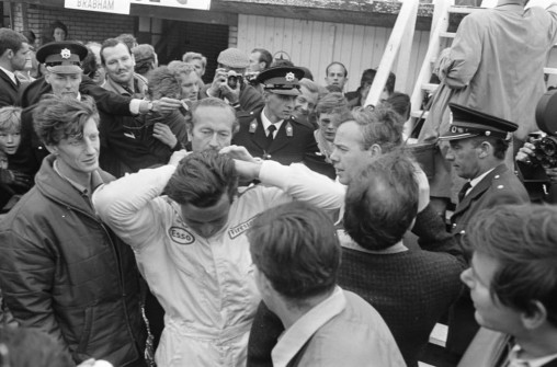 Colin Chapman a Jim Clark, GP Netherlands, 1967