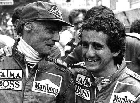 Niki Lauda a Alain Prost