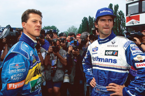 Michael Schumacher a Damon Hill