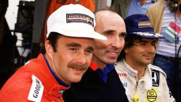 Nigel Mansell, Frank Williams a Nelson Piquet