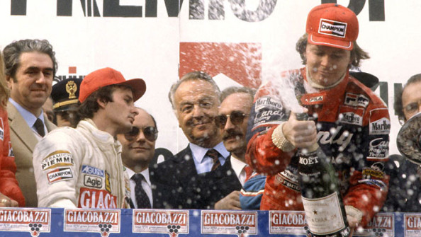 Pironi a Villeneuve, Imola 1982